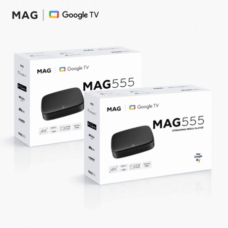 MAG555 x2 Pack – 4K Android TV IPTV Boxes Wholesale
