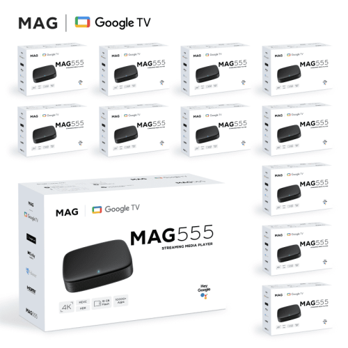 MAG555 x12 Pack – 4K Android TV IPTV Boxes Wholesale