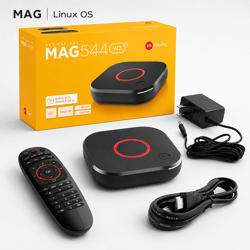 MAG544w3 IPTV Box – Linux Set-Top Box with 4K & HEVC