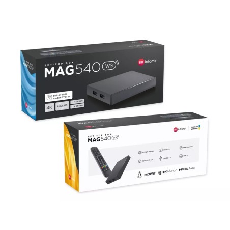 MAG540w3 IPTV Box with Wi-Fi – 4K Linux Set-Top Box