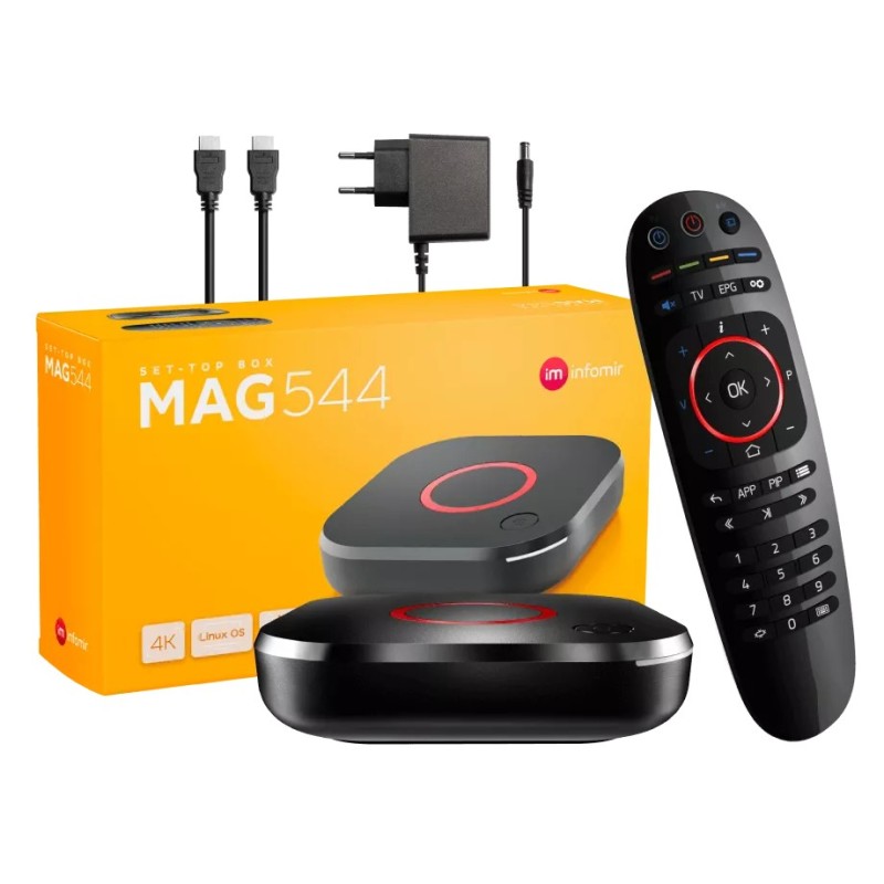 MAG544 — Linux IPTV Set-Top Box with 4K and HEVC for Stable Streaming