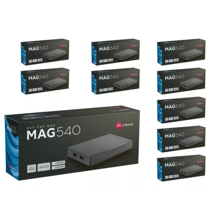 MAG540 x10 Pack – 4K Linux IPTV Set-Top Boxes Wholesale