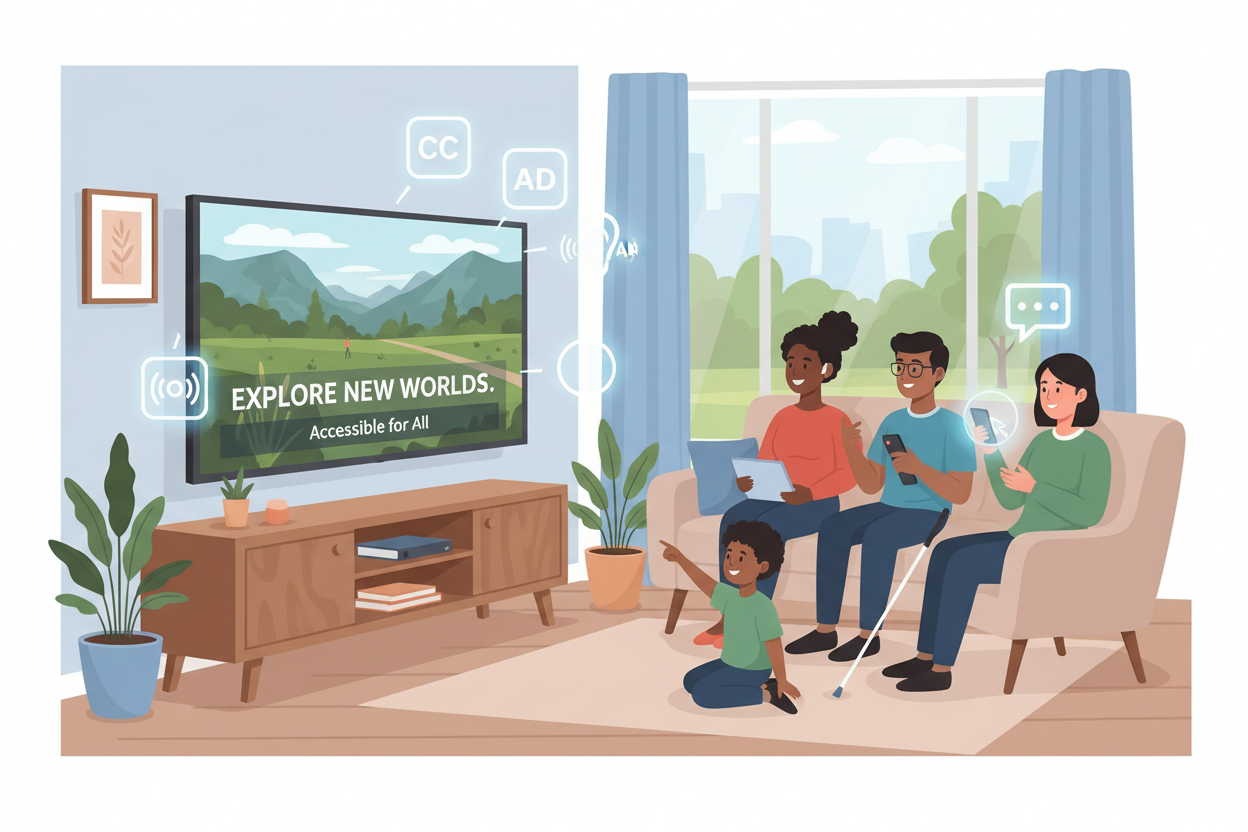 Making IPTV Accessible for Users with Hearing or Visual Impairments