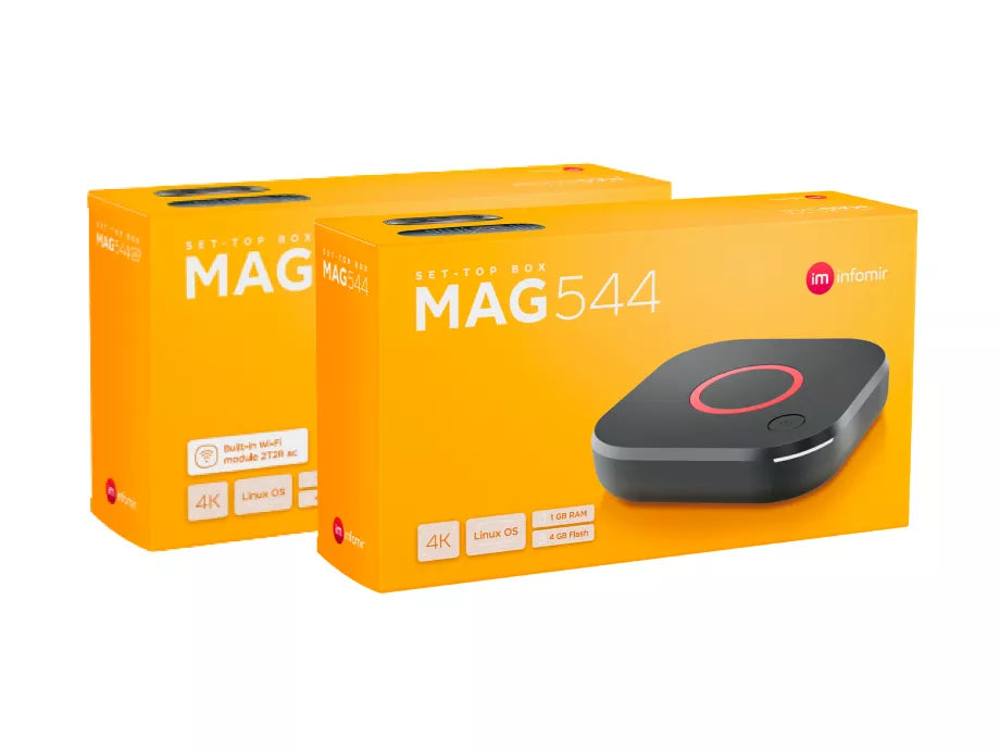 MAG544 Pack x2 | Infomir 4K Linux IPTV/OTT Player