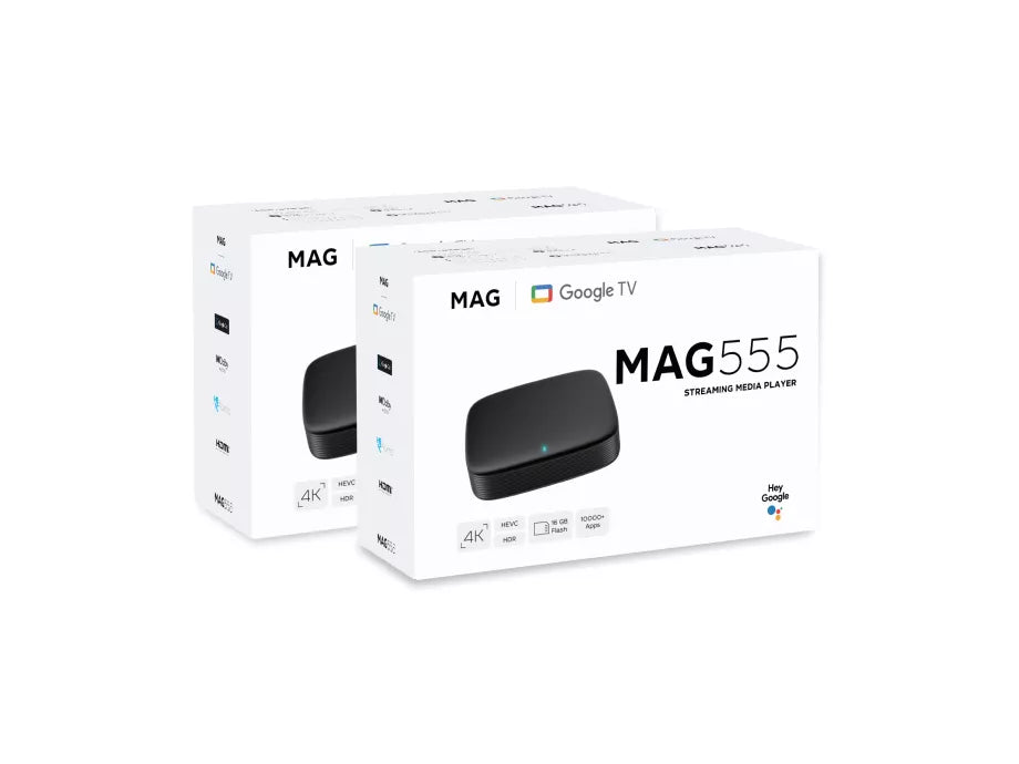 MAG555 pack x2 — 4K Google TV Streaming Box