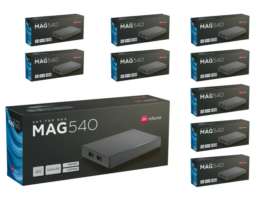MAG540 Pack x10 | Infomir 4K Linux IPTV/OTT Player