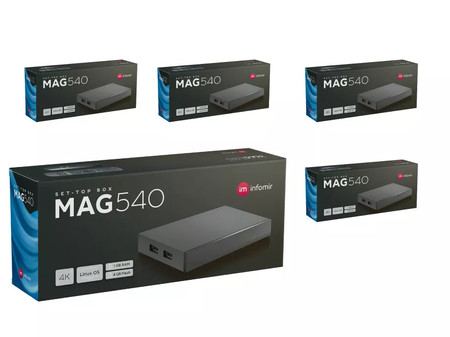 MAG540 Pack x5 | Infomir 4K Linux IPTV/OTT Player