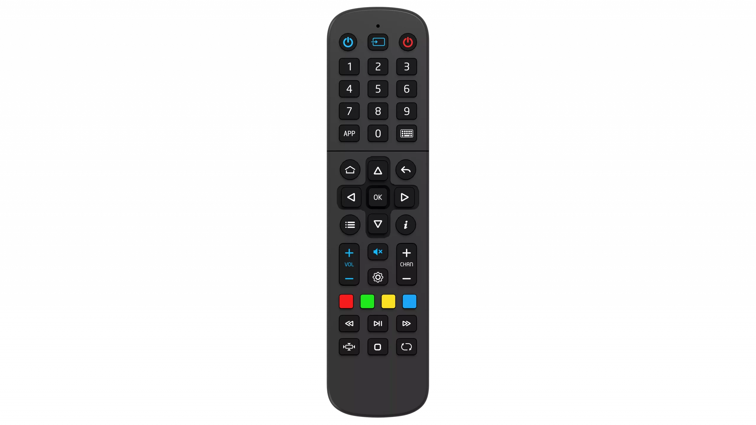 Original Replacement Remote Control Unit - for set-top boxes as well as other household devices