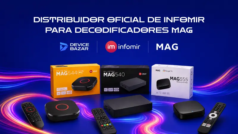DeviceBazar es un distribuidor oficial de Infomir de decodificadores MAG en Europa